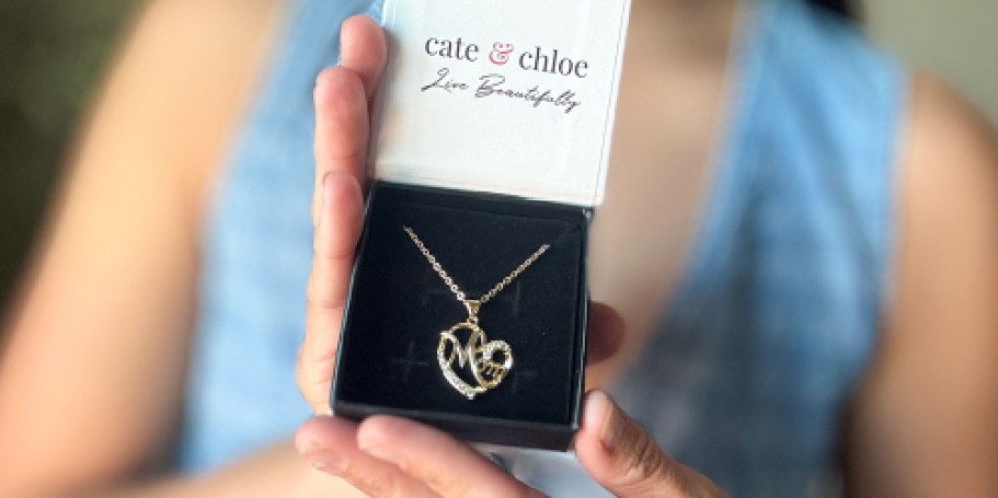 Cate & Chloe 18k Gold Plated Mom Necklace Just $16 on Walmart.com