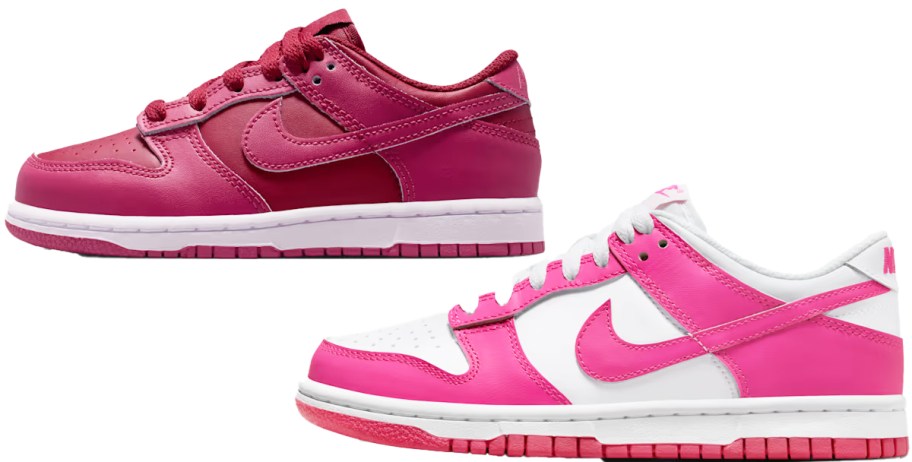 magenta and pink nike sneakers