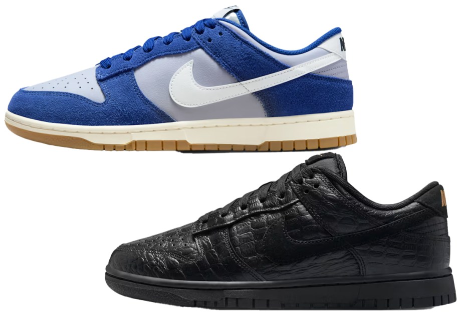 blue and black nike sneakers