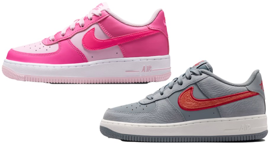 pink and grey nike sneakers