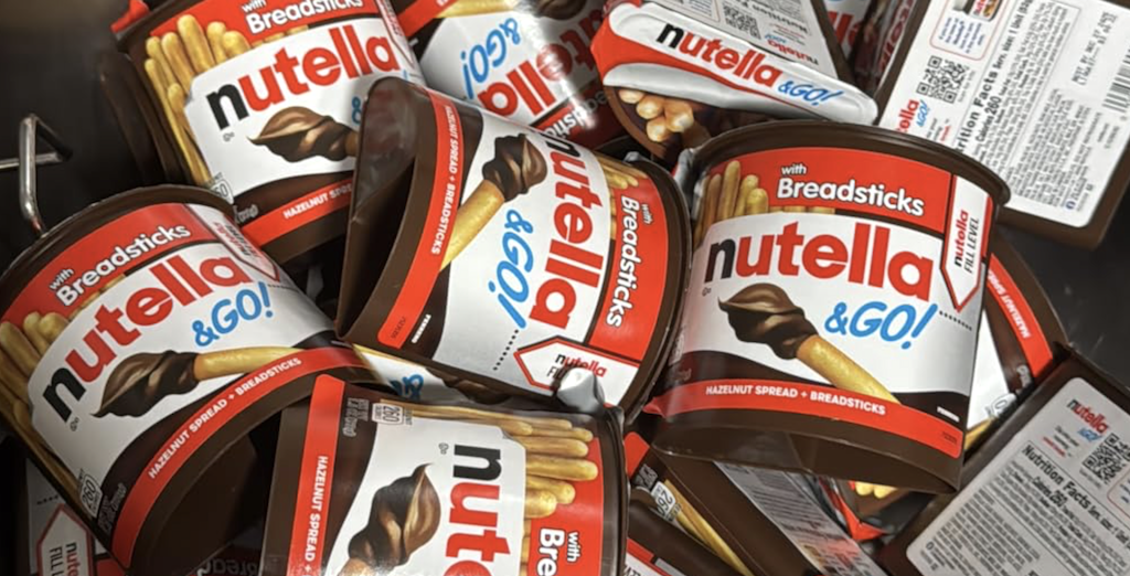 Nutella & go containers 