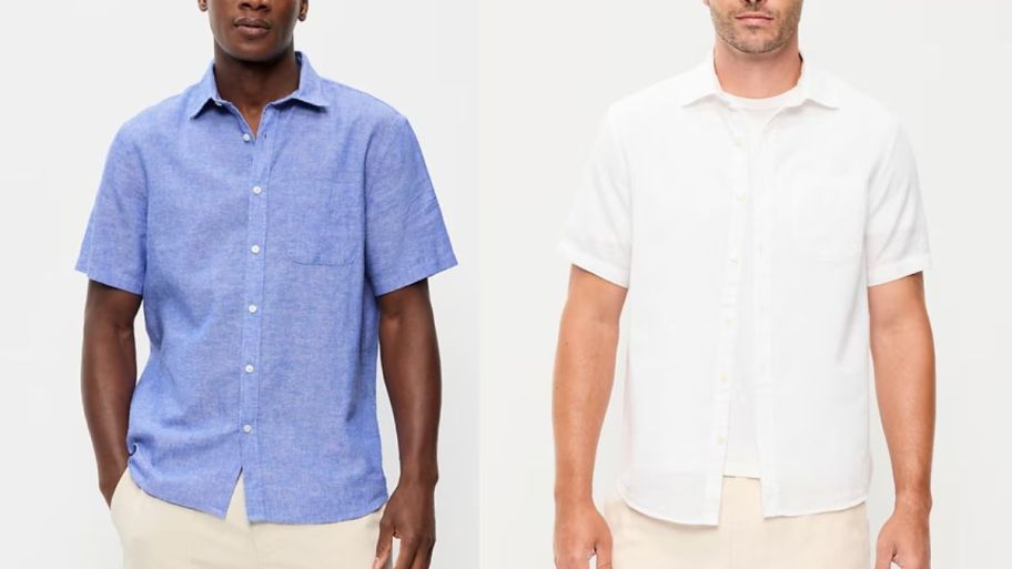  Old navy linen men shirts