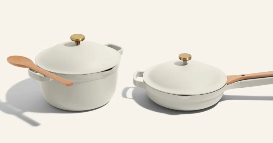Our Place Cream Color Cookware Duo