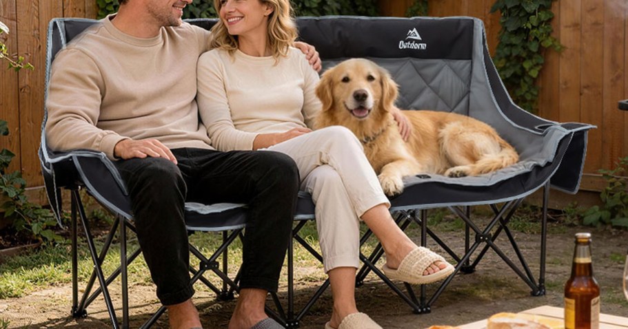 3-Person Camping Chair w/ Cupholders & Storage Pockets Just $116.99 Shipped on Amazon