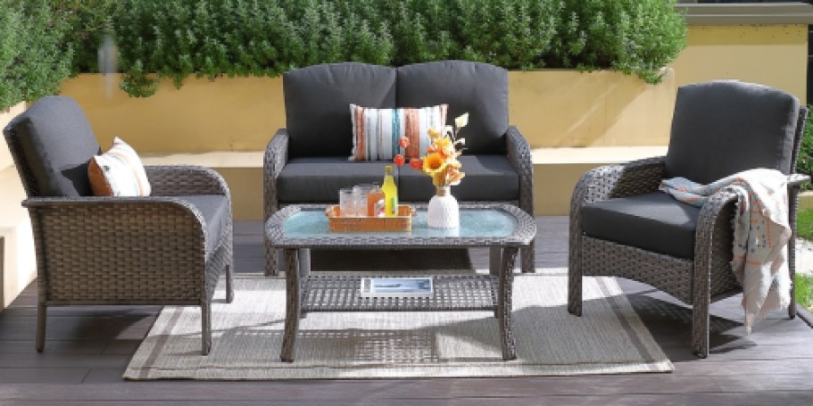 Lowe’s Patio Furniture Sale | 4-Piece Sets from $360 Shipped