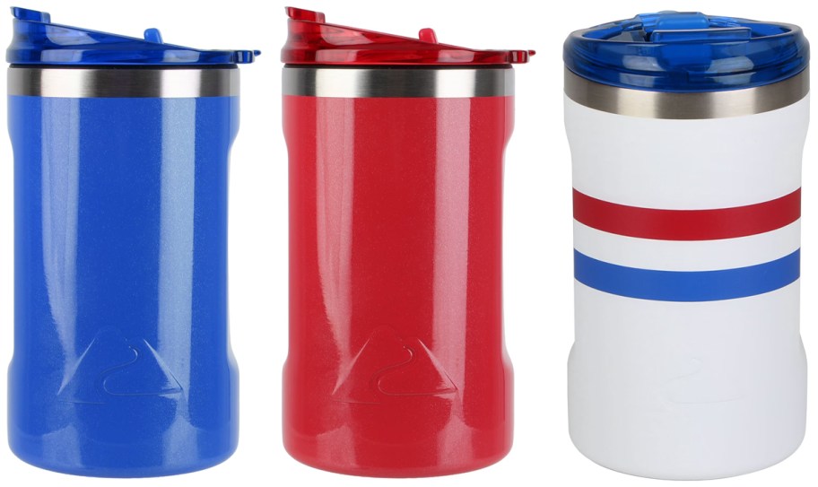 Ozark Trail 16oz Ceramic Lined Stainless Steel Can Tumbler w 2-in-1 Lid