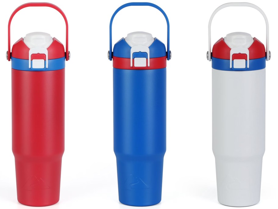 Ozark Trail 30oz Vacuum Stainless Steel Dual Lid Insulated Tumbler
