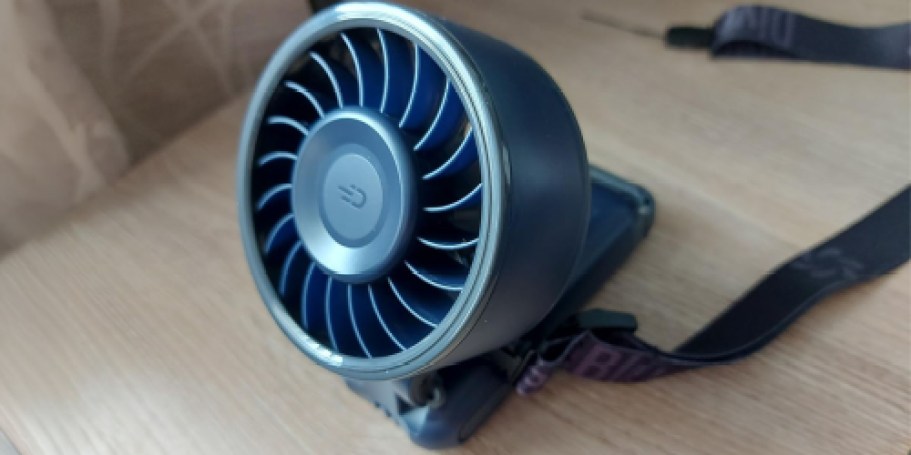Portable Rechargeable Fan Just $10.70 on Amazon (Perfect for Concerts & Travel)