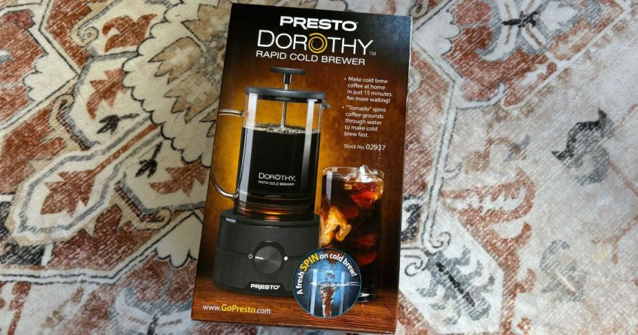Presto Dorothy Rapid Cold Brewer box