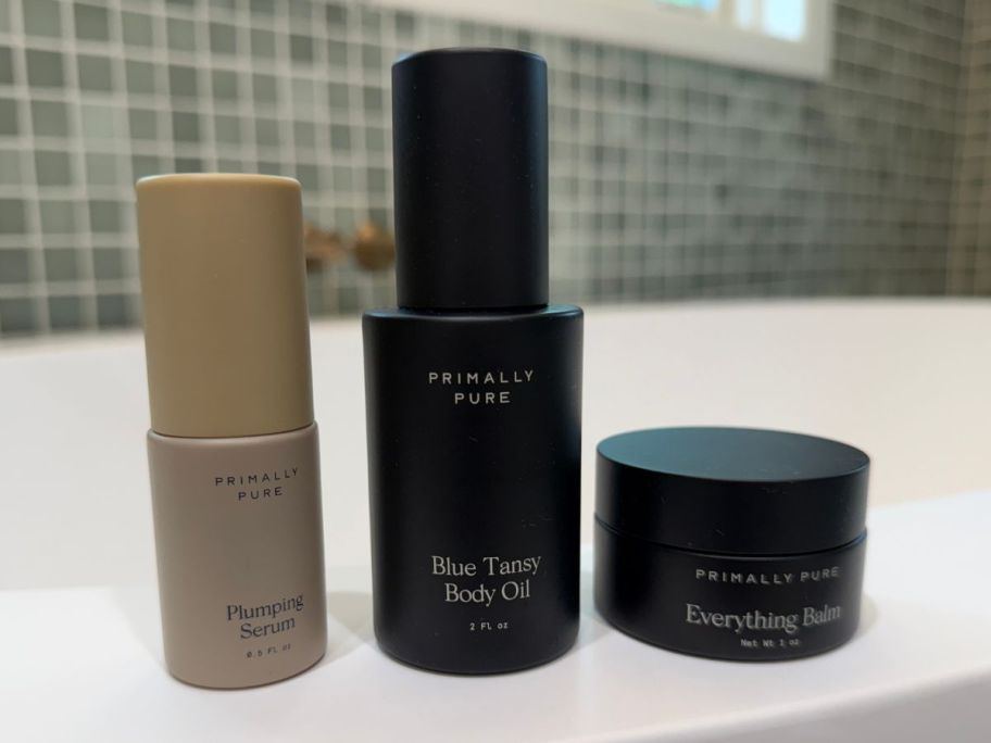 Primally Pure Radiance Ritual Bundle in bathroom