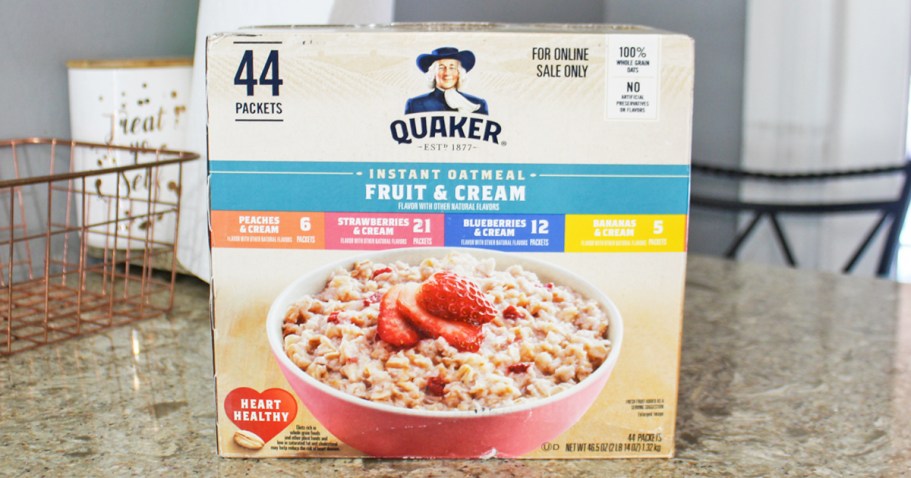 Quaker Instant Oatmeal 44-Count Variety Pack Just $10.97 Shipped on Amazon