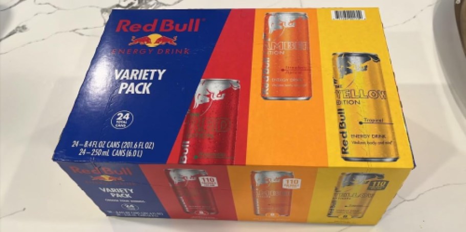 Red Bull Energy Variety Drink 24-Pack Just $24.50 Shipped on Amazon (Only $1 Per Can!)