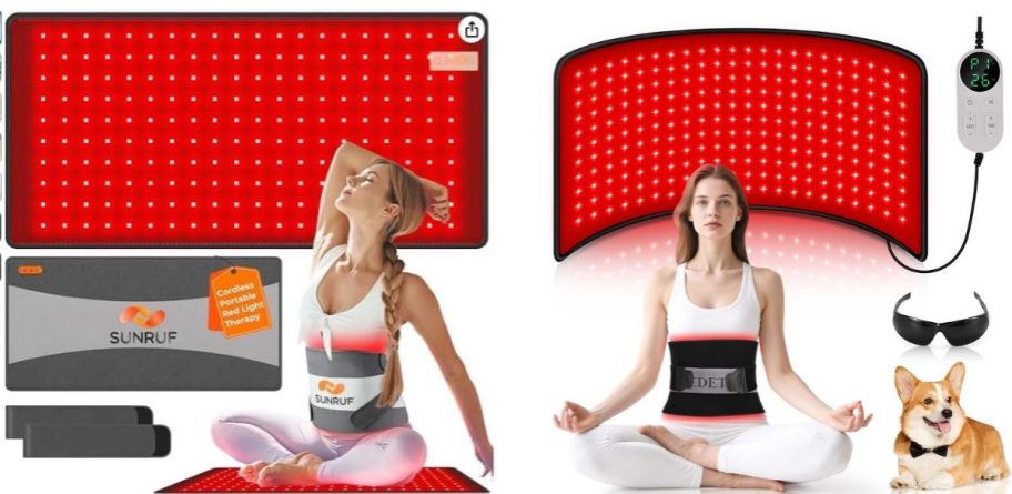 two different Red light belts