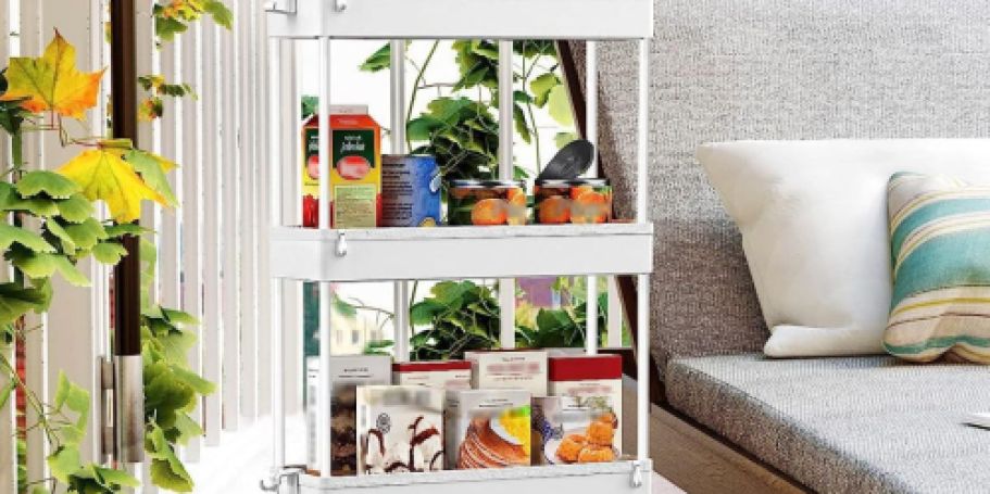 Slim Rolling Storage Cart Only $10.99 on Amazon (Reg. $30)