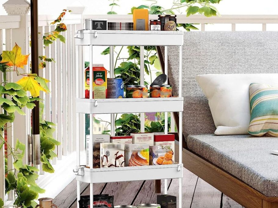 Slim Rolling Storage Cart Only $10.99 on Amazon (Reg. $30)