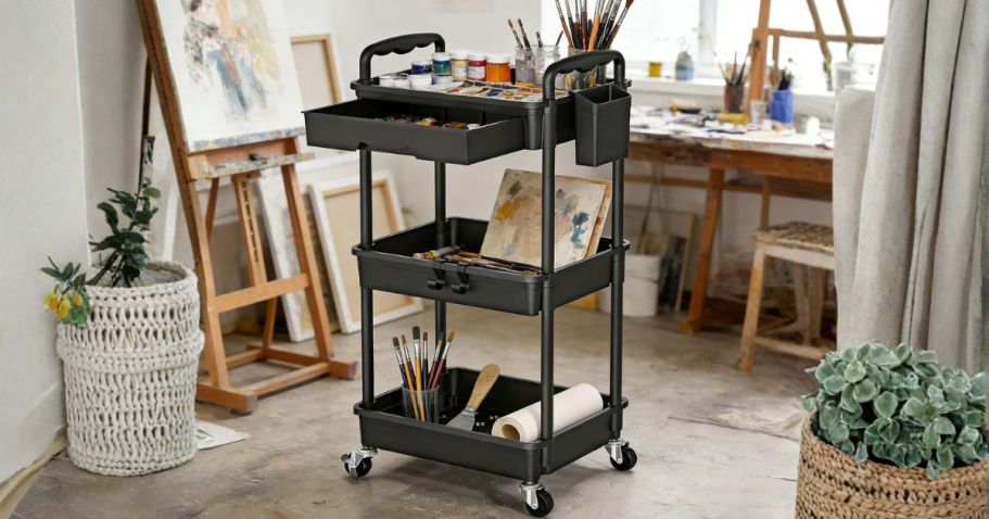 Rolling Storage Cart w/ Drawer Just $13.79 Shipped for Prime Members