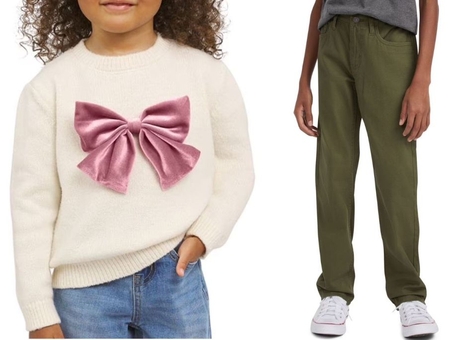 stock images of a two kids wearing sam's club clothes