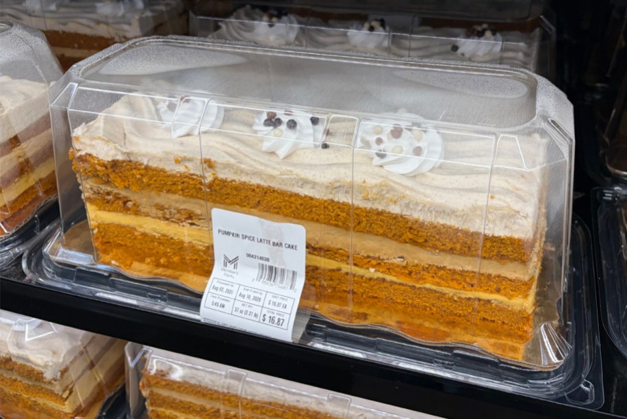 Sam's Club Pumpkin Spice Latte Bar Cake