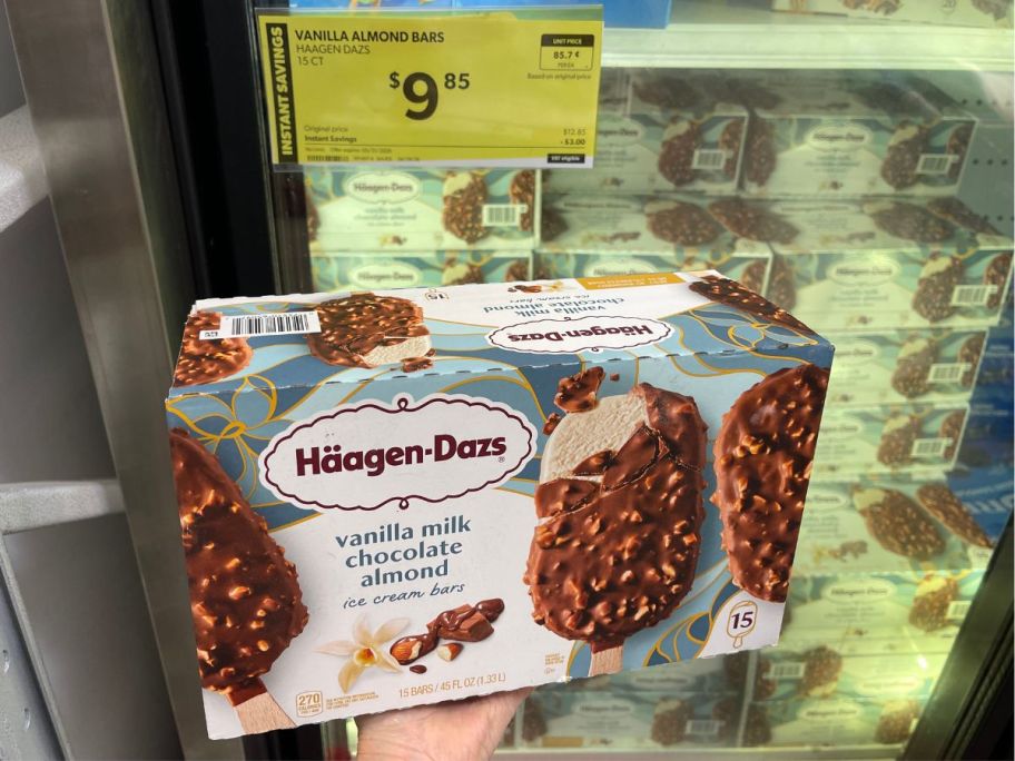 Haagen-Dazs Vanilla Milk Chocolate Almond Ice Cream Bars 15-Count