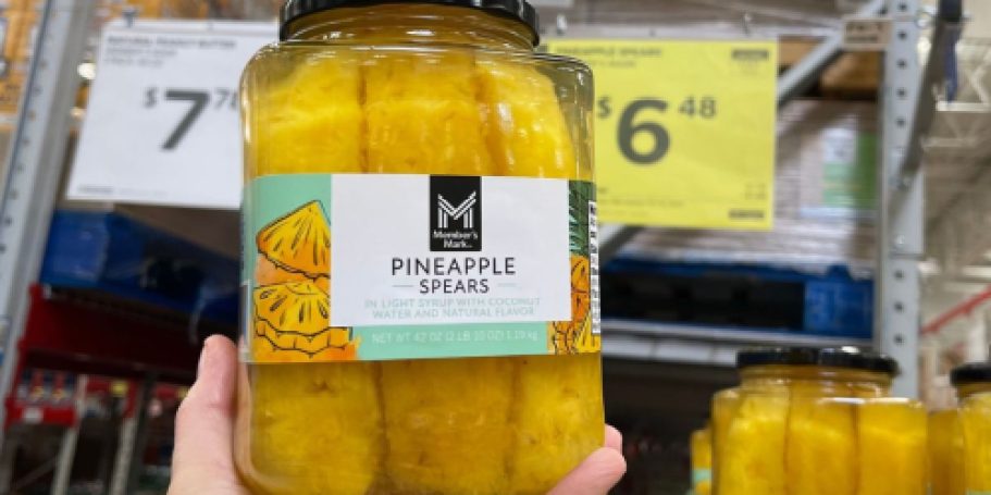 HUGE 42oz Jar of Pineapple Spears in Coconut Water Only $6.48 at Sam’s Club