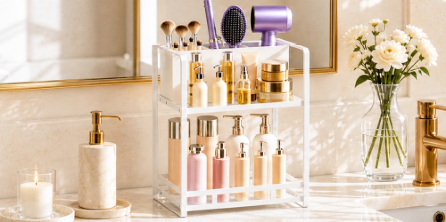Bathroom Countertop Organizer Only $13.99 on Amazon (Reg. $32)