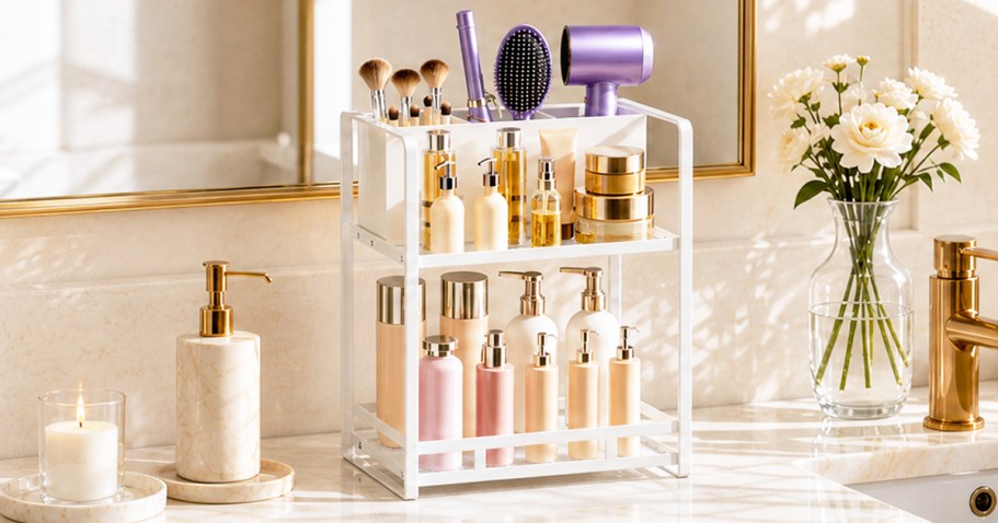 Bathroom Countertop Organizer Only $13.99 on Amazon (Reg. $32)