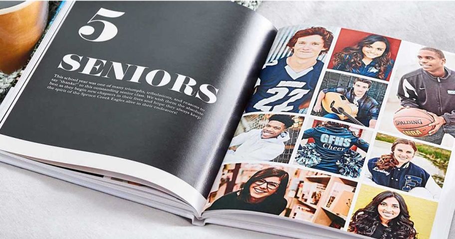 Shutterfly Photo Book featuring high school seniors