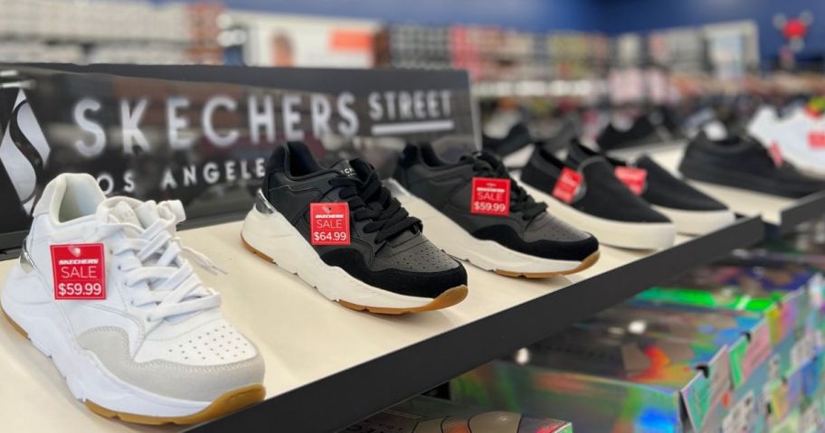 Skechers Shoes on display at a store