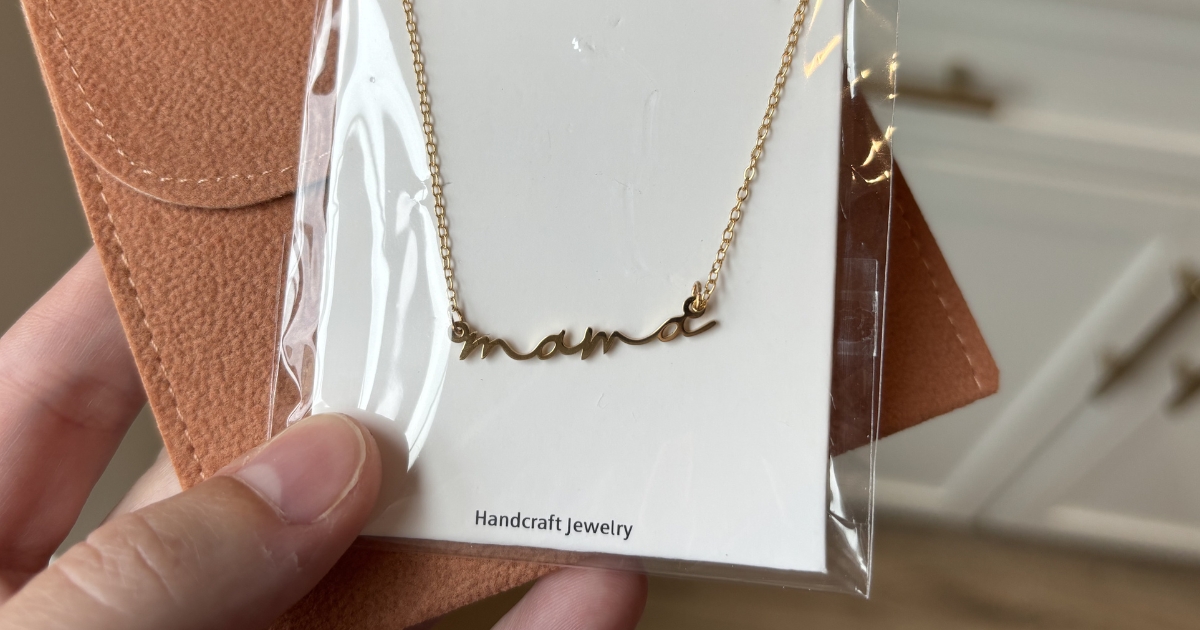 Easy Gift Idea: $4 Mama Necklace on Amazon (Our Team Keeps Buying It!)