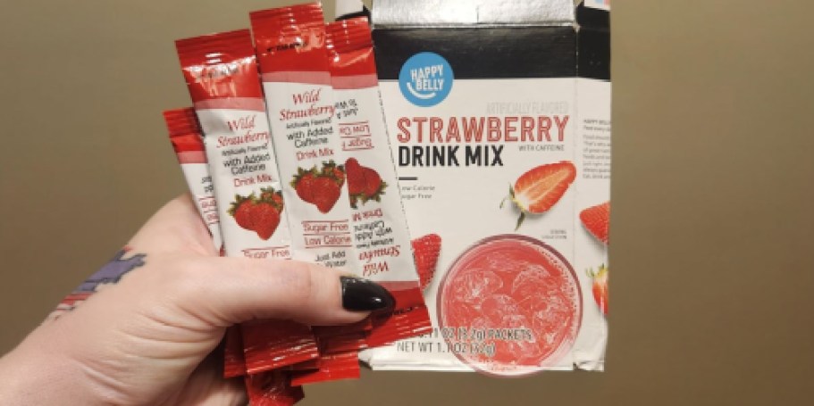 Amazon Grocery Strawberry Drink Mix 10-Count Only $1.31 Shipped