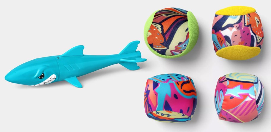 Sun Squad Sharkpedo 12'' Dive Toys&nbsp;and Sun Squad Kids' Splash Bombs 4-Piece