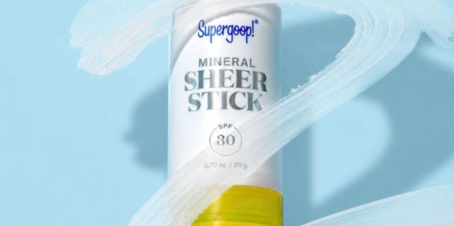 GO! Supergoop! Mineral Sheer Stick SPF 30 Just $15 Shipped on Amazon (Reg. $32) – May Sell Out