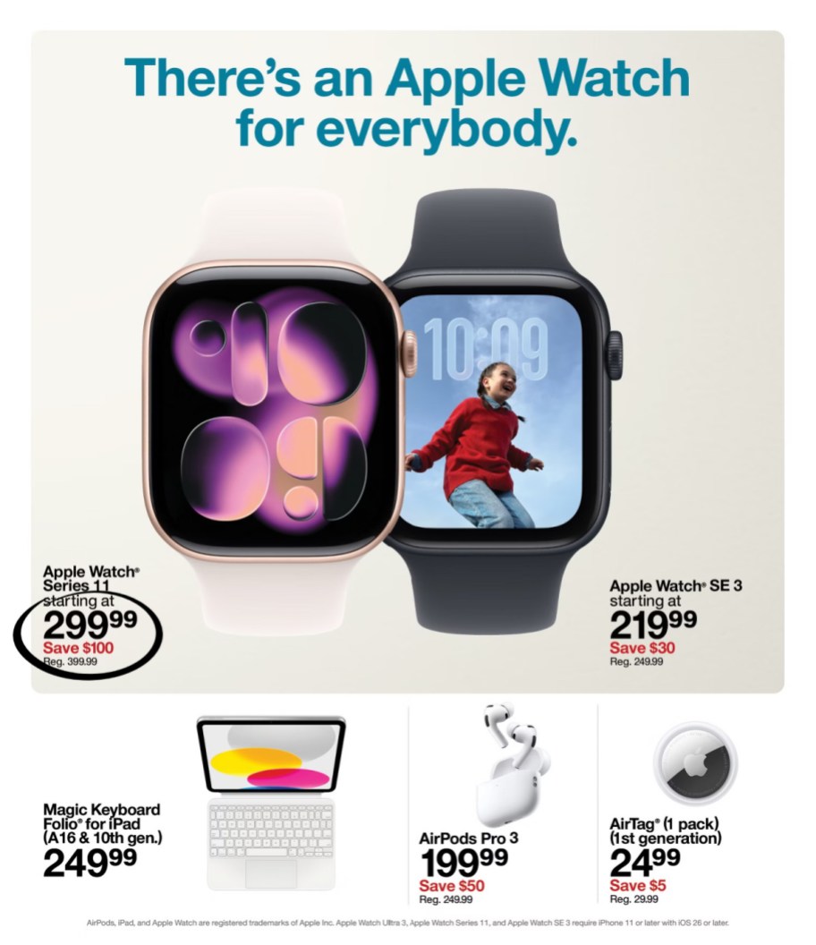 page from Target ad