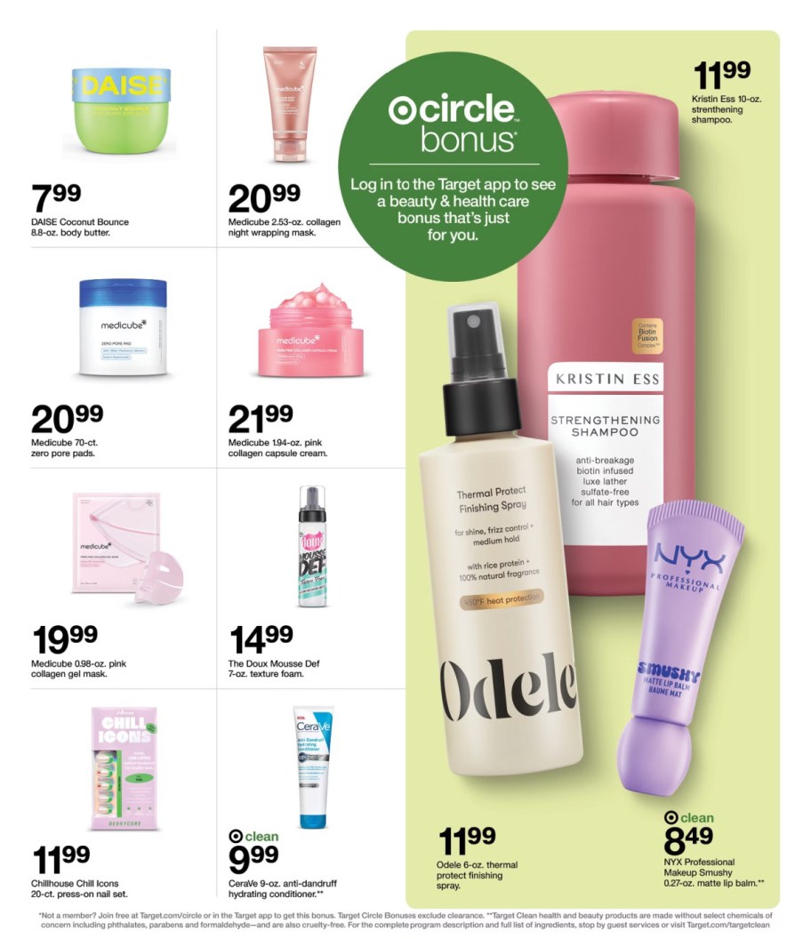 page from Target ad