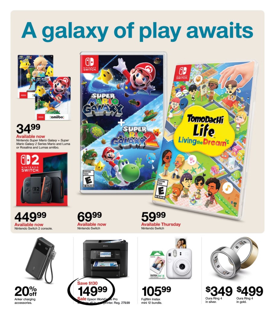 page from Target ad
