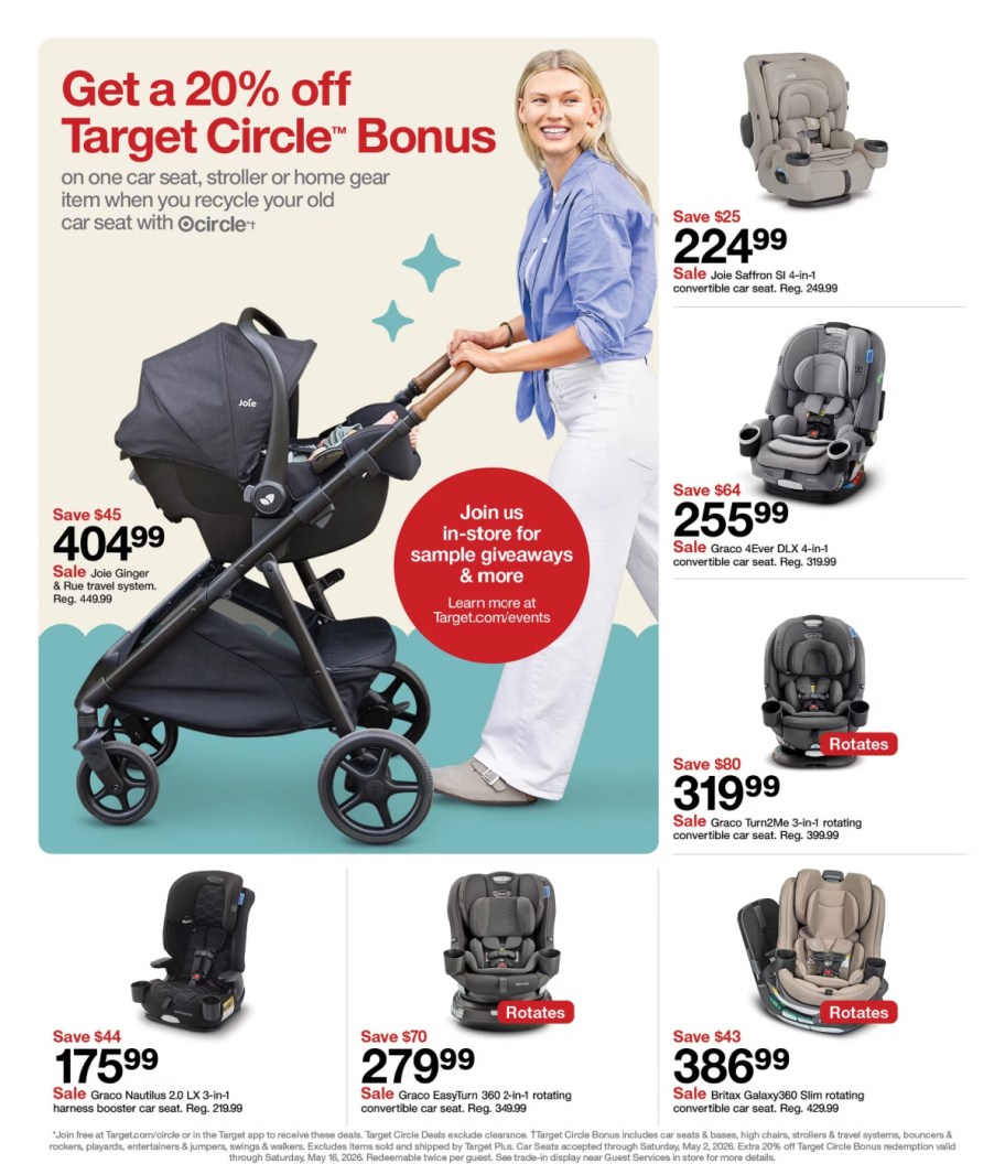 page from Target ad