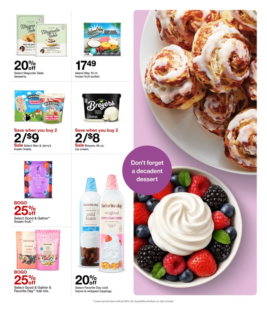page from Target ad