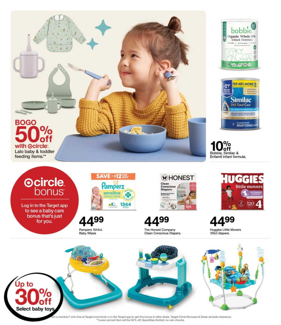 page from Target ad
