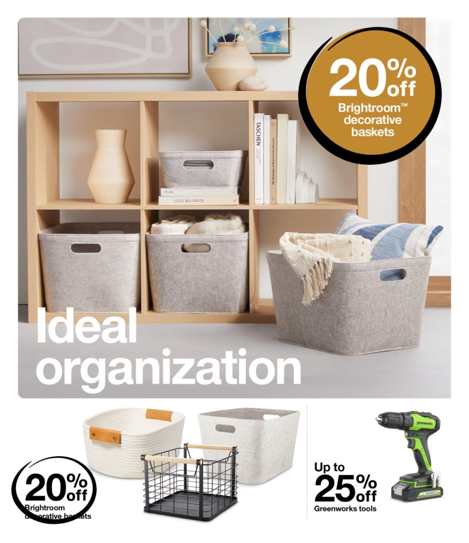 page from Target ad