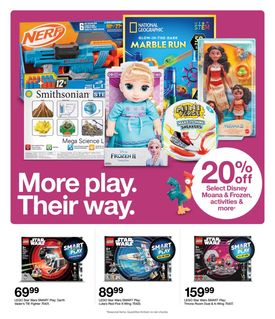page from Target ad