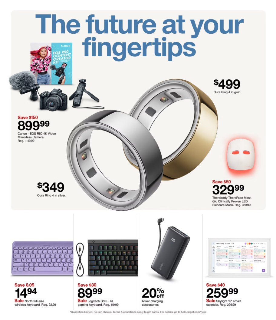 page from Target ad