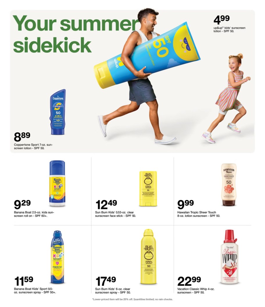 page from Target ad