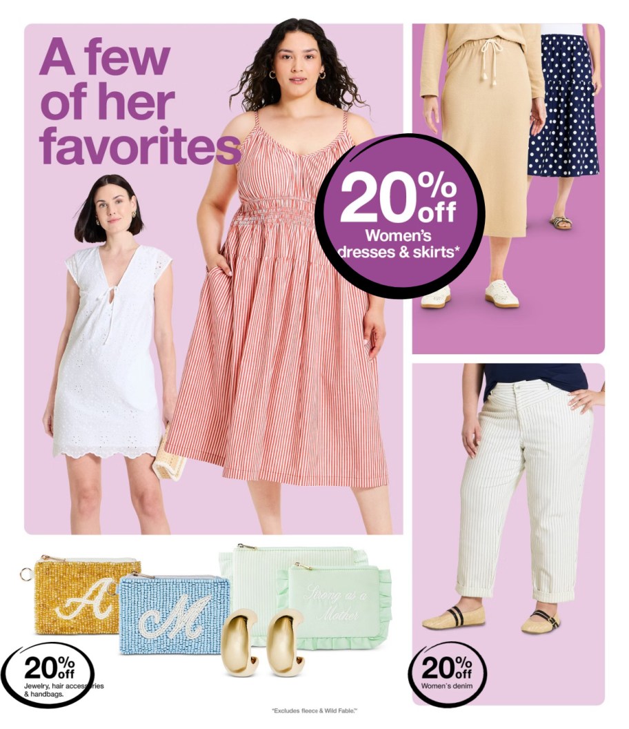 page from Target ad
