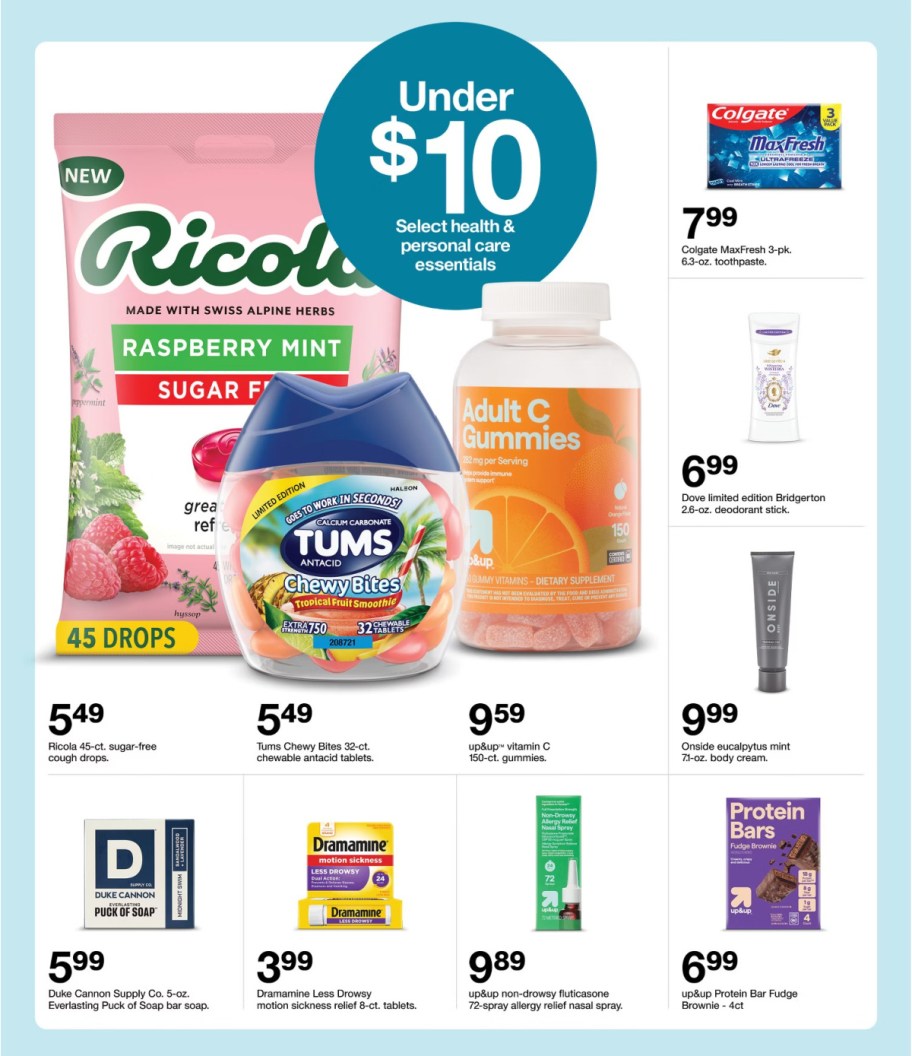 page from Target ad