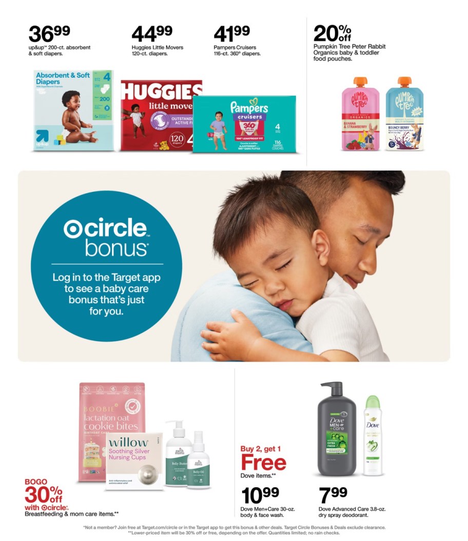 page from Target ad