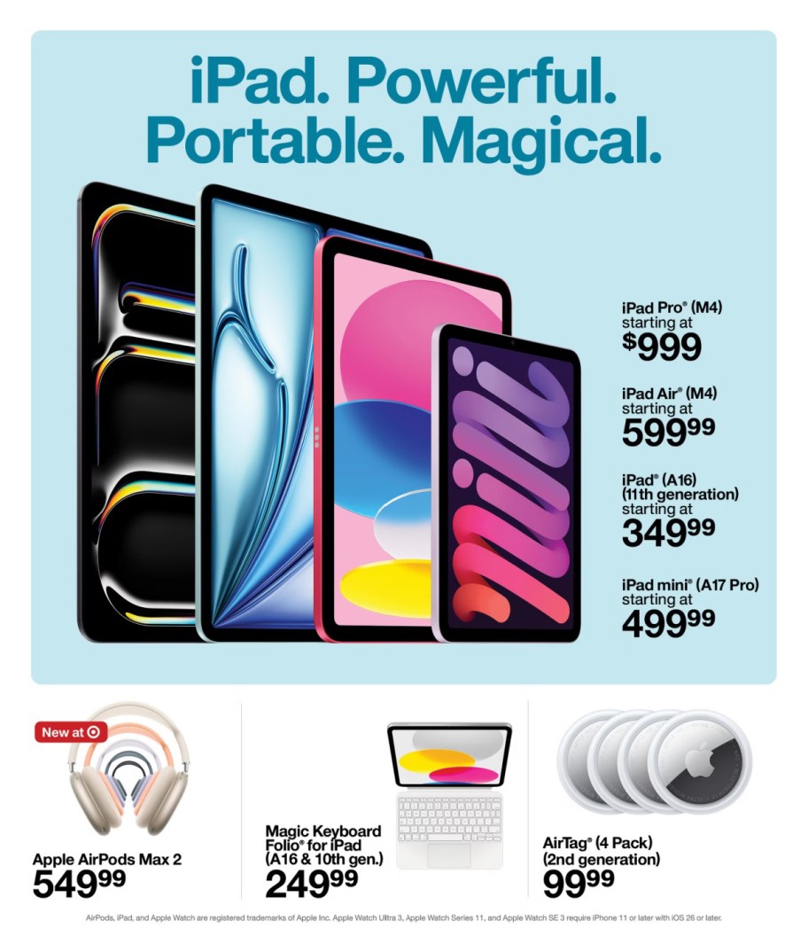 page from Target ad