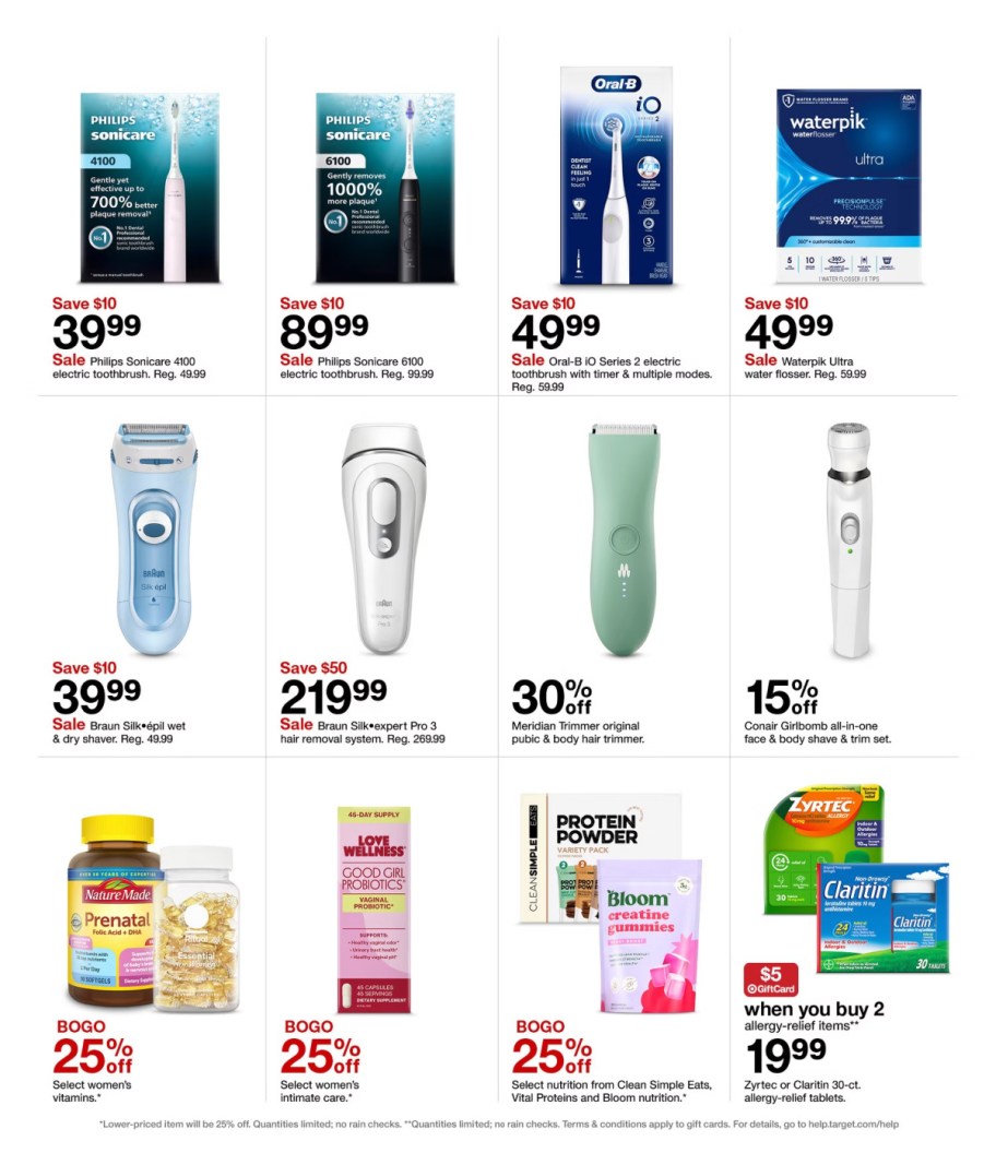 page from Target ad