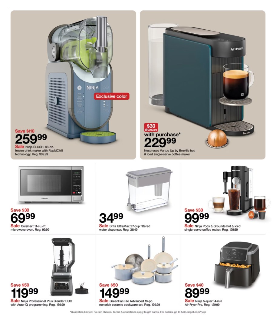 page from Target ad