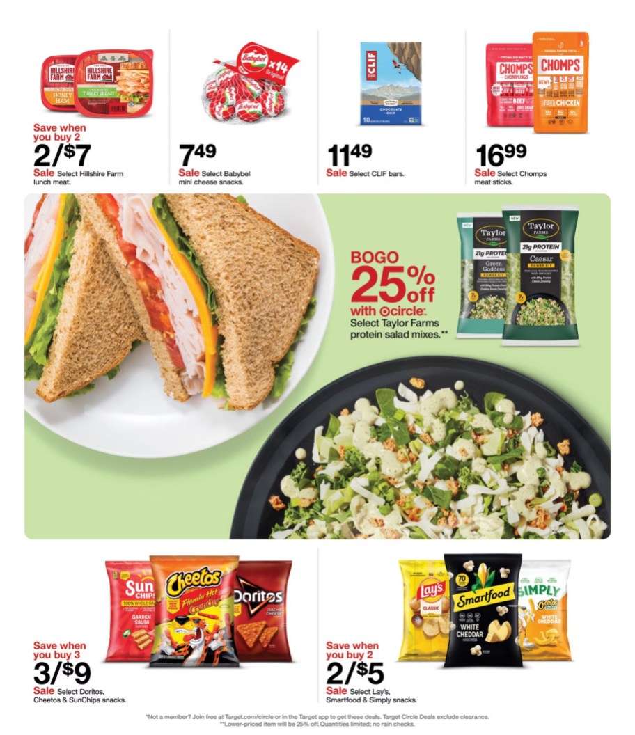 page from Target ad