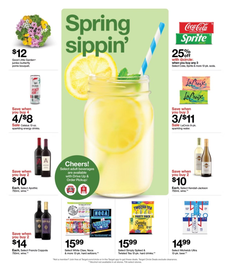 page from Target ad